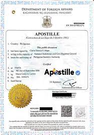 Apostille Certificate